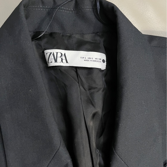 NWT - Zara Women’s Limited Edition Wool Blended Coat Dress - Size L - Picture 11 of 13